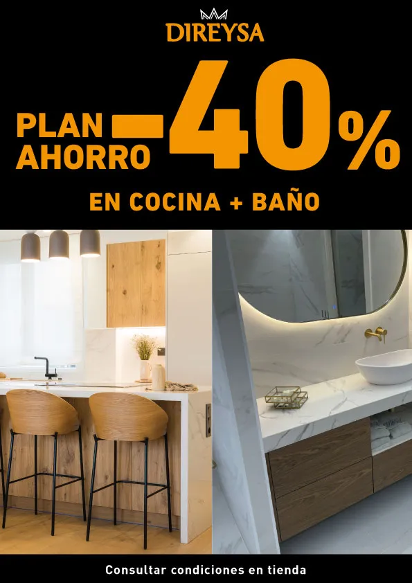 40% en Cocina + Baño